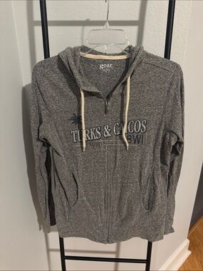 Gear For Sports Gray Turks & Caicos Zip Hoodie